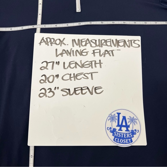 The Tailored Sportsman Womens Size Large Navy Blue Quarter Zip Long Sleeve Shirt - Picture 12 of 14